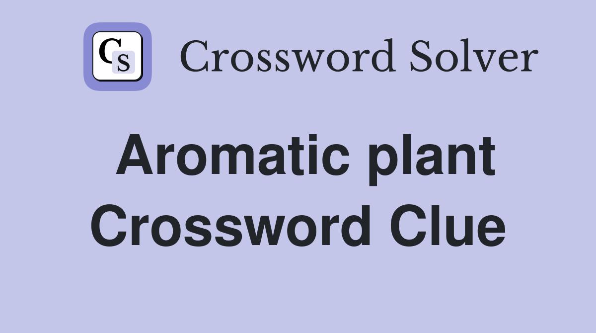 Top Aromatic Plant Crossword Answers: Anise, Herb, & More